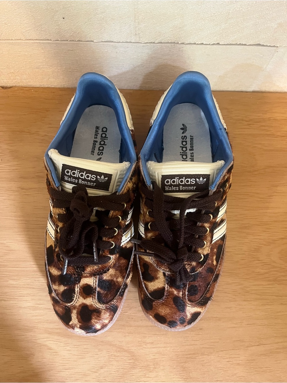 Adidas x Wales Bonner Samba Pony Sneakers in Leopard - Picture 3 of 12
